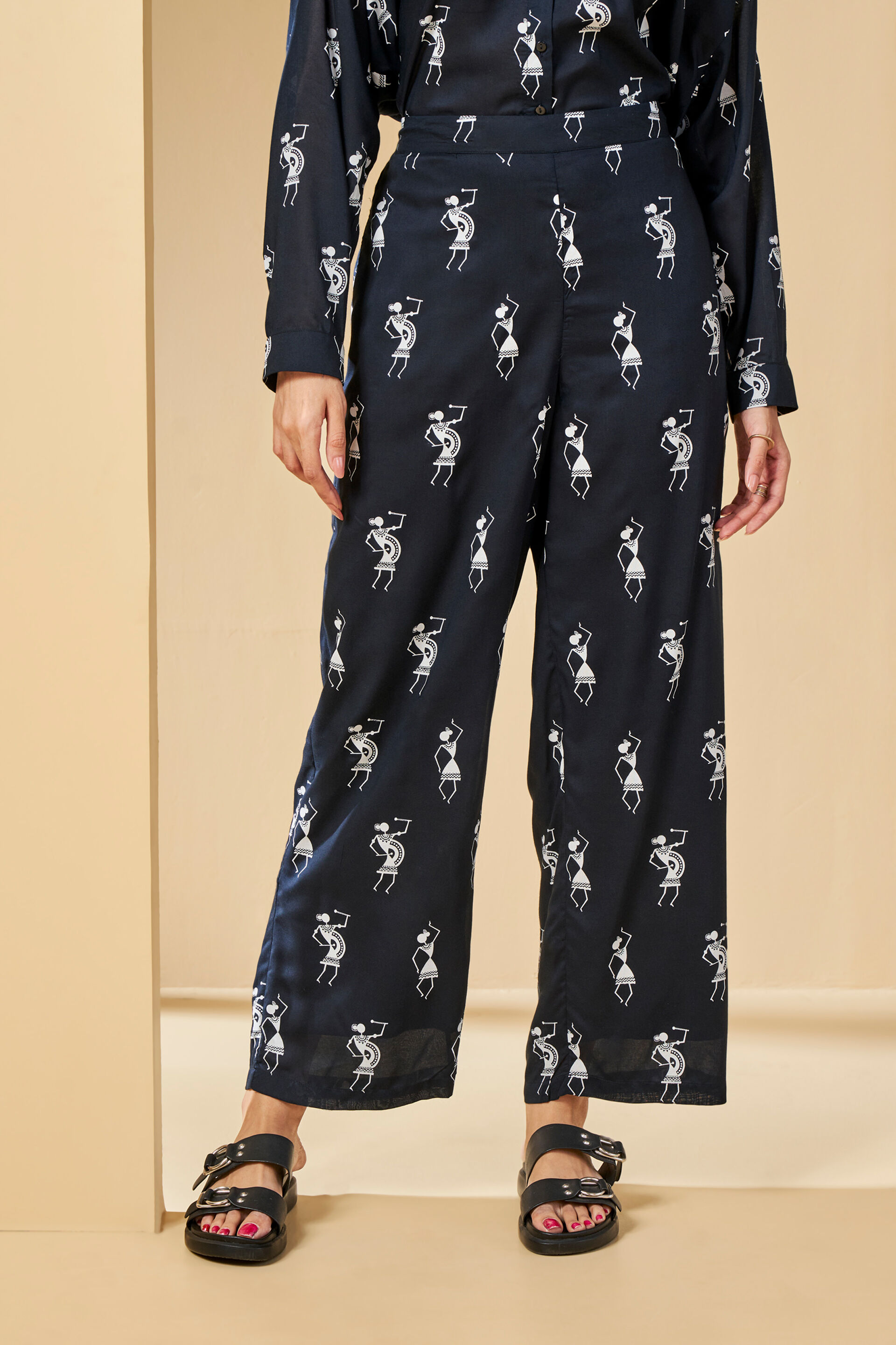 Soft MOSS Hi Fashion Knotted Printed Ladies Pant at Rs 300/piece in Noida